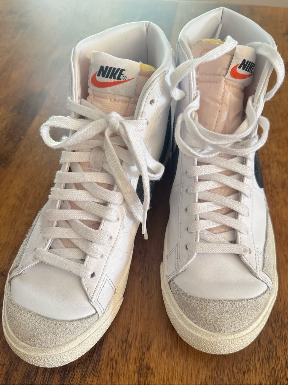Nike Blazer Mid '77 Vintage White Black - Size Women's 7.5